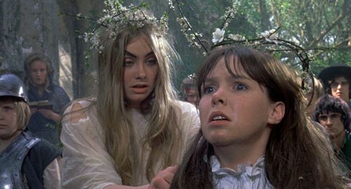 Michele Dotrice, Linda Hayden, and Wendy Padbury in The Blood on Satan's Claw (1971)