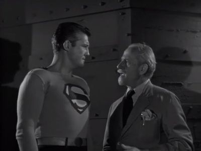 George Reeves and Jonathan Hale in Adventures of Superman (1952)
