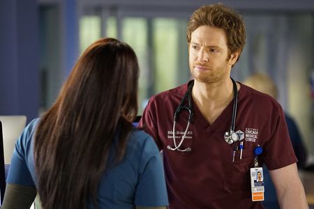 Marlyne Barrett and Nick Gehlfuss in Chicago Med (2015)