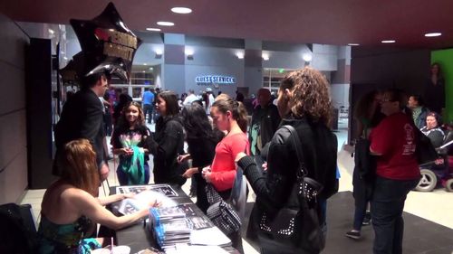 Sold out showings at CinemaWorld, Melbourne, FL. Signing autographs and meeting movie goers.