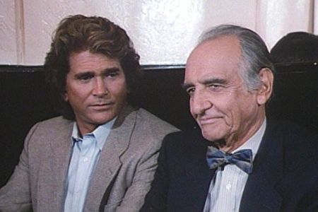 Michael Landon and Basil Langton in Highway to Heaven (1984)