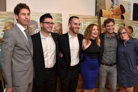 Elisabeth Moss, Mark Duplass, Justin Lader, Charlie McDowell, Mel Eslyn, and Jason Janego at an event for The One I Love