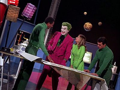 Cesar Romero, Tony Gardner, Jeff Burton, and Corinne Calvet in Batman (1966)