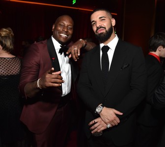 Tyrese Gibson and Drake at an event for 75th Golden Globe Awards (2018)