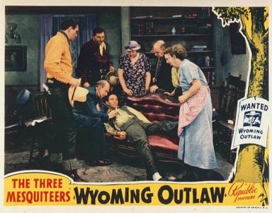 John Wayne, Pamela Blake, Ray Corrigan, Katherine Kenworthy, and Charles Middleton in Wyoming Outlaw (1939)