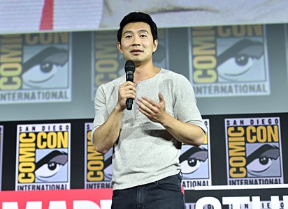 Simu Liu at an event for Shang-Chi and the Legend of the Ten Rings (2021)