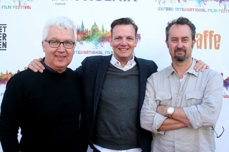 Oxford International Film Festival 2016. LtoR: KICKING OFF writer Robert Farquhar, Director Matt Wilde, Producer Andy Th