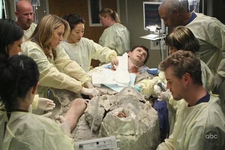 Eric Dane, Sandra Oh, James Pickens Jr., and Brooke Smith in Grey's Anatomy (2005)