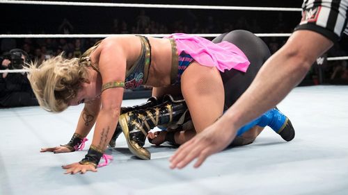 Jazzy Gabert and Kimberly Frankele in WWE: Mae Young Classic Women Tournament (2017)