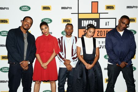 Regina Hall, Russell Hornsby, George Tillman, Amandla Stenberg, and Algee Smith at an event for The Hate U Give (2018)