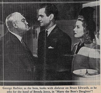 George Barbier, Bruce Edwards, and Brenda Joyce in Marry the Boss's Daughter (1941)