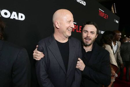 Casey Affleck and John Hillcoat at an event for Triple 9 (2016)