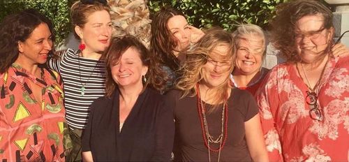 Rachel Dratch, Tina Fey, Ana Gasteyer, Amy Poehler, Maya Rudolph, Emily Spivey, and Paula Pell in Wine Country (2019)