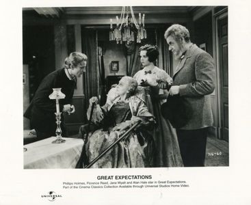 Alan Hale, Phillips Holmes, Florence Reed, and Jane Wyatt in Great Expectations (1934)