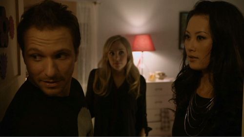 Drew Lachey, Olivia Cheng, and MacKenzie Porter in Guess Who's Coming to Christmas (2013)