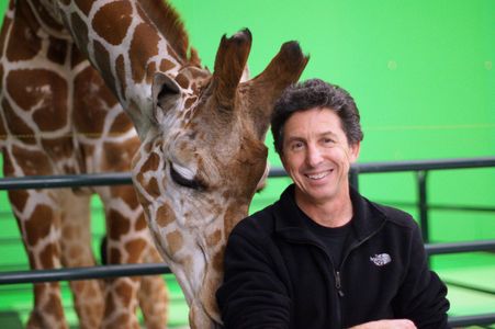 With Stanley, the giraffe from 