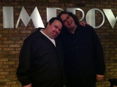 John Pinette and Adam Murray after their show at the Orlando Improv
