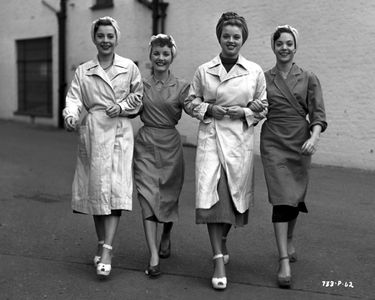Diana Dors, Petula Clark, Jane Hylton, and Natasha Parry in Dance Hall (1950)