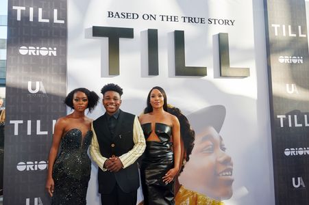 Chinonye Chukwu, Danielle Deadwyler, and Jalyn Hall at an event for Till (2022)
