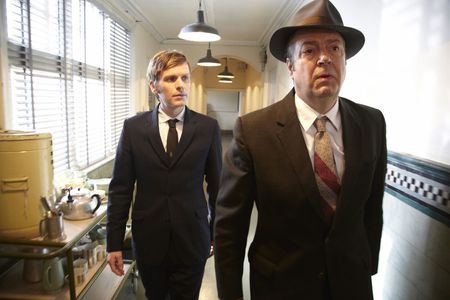 Roger Allam and Shaun Evans in Endeavour (2012)