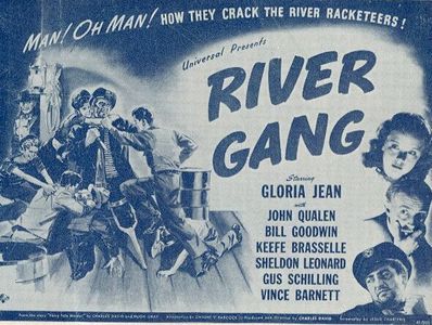Gloria Jean, Sheldon Leonard, and John Qualen in River Gang (1945)
