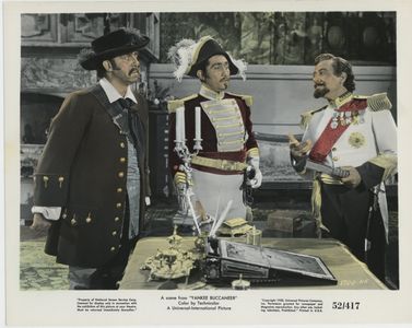 Rodolfo Acosta and Joseph Calleia in Yankee Buccaneer (1952)