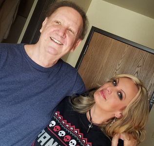 Denny Nolan and Stormy Daniels on set during her mainstream starring and directing debuts in Axe2Grind