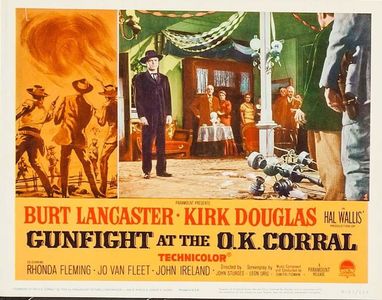 Burt Lancaster, Ted de Corsia, and Rhonda Fleming in Gunfight at the O.K. Corral (1957)