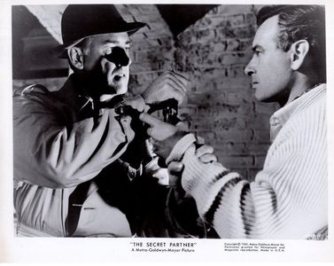 Stewart Granger and Conrad Phillips in The Secret Partner (1961)