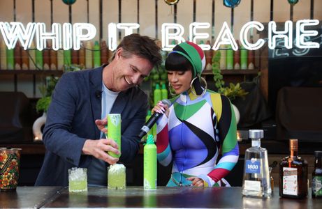 Me and Cardi B on my show Home Bar Hero with Whip Shots!