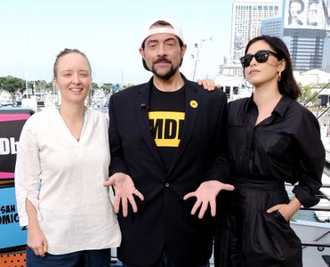 Kevin Smith, Kate Purdy, and Rosa Salazar at an event for IMDb at San Diego Comic-Con (2016)