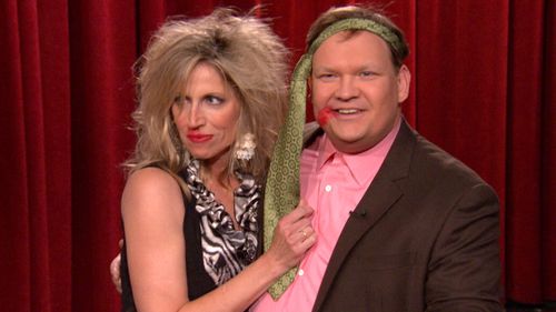 Andy Richter and Laurie Kilmartin in Conan (2010)