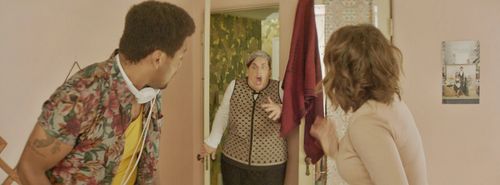 Tami Sagher, Milana Vayntrub, and Devere Rogers in The Shabbos Goy (2019)