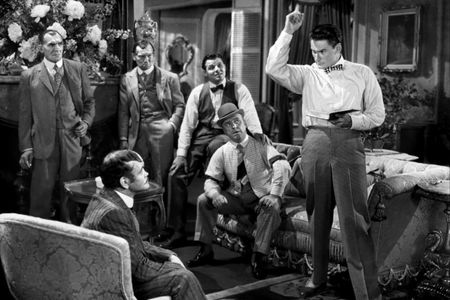 Errol Flynn, Jack Carson, William Frawley, Jack Herrick, and Jack Roper in Gentleman Jim (1942)