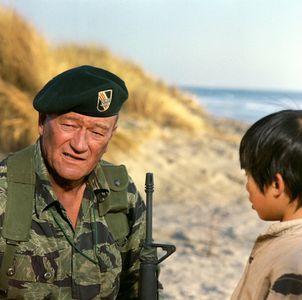 John Wayne and Craig Jue in The Green Berets (1968)