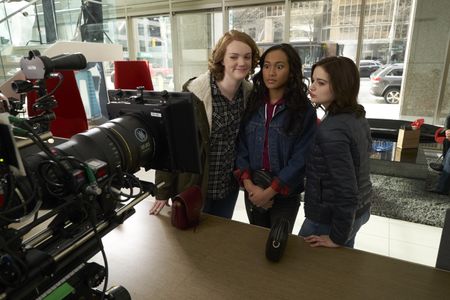 Joey King, Sydney Park, and Shannon Purser in Wish Upon (2017)