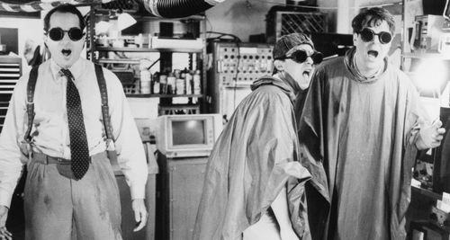 Dan Aykroyd, Jon Lovitz, and Wesley Mann in My Stepmother Is an Alien (1988)
