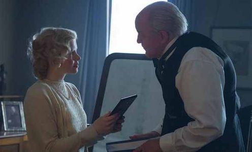 John Lithgow and Kate Phillips in The Crown