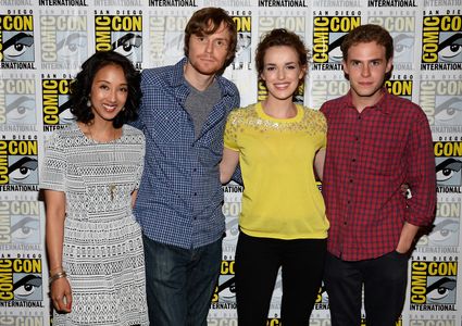 Iain De Caestecker, Maurissa Tancharoen, Jed Whedon, and Elizabeth Henstridge at an event for Agents of S.H.I.E.L.D. (20
