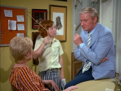Danny Bonaduce, Shirley Jones, and Dave Madden in The Partridge Family (1970)