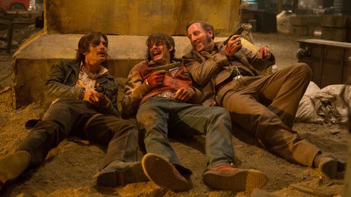 Cillian Murphy, Sam Riley, and Michael Smiley in Free Fire (2016)