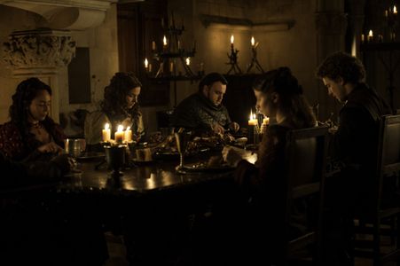 Samantha Spiro, Freddie Stroma, Hannah Murray, John Bradley, and Rebecca Benson in Game of Thrones (2011)