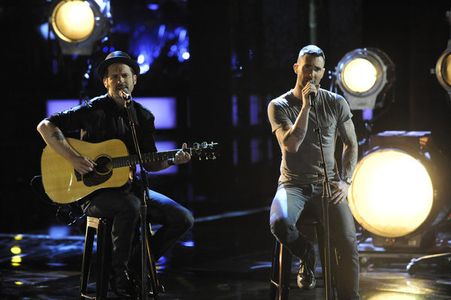 Tony Lucca and Adam Levine in The Voice (2011)