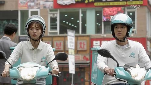 Go Kyung-Pyo and Chae Soo-bin in Strongest Deliveryman (2017)