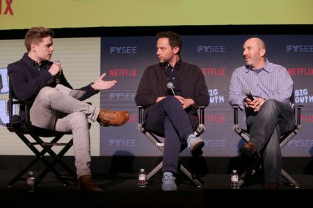 Nick Kroll, Ben Travers, and Andrew Goldberg at an event for Big Mouth (2017)