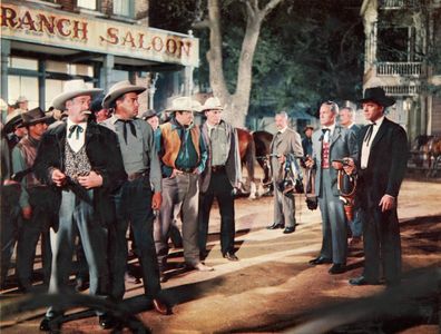 Burt Lancaster, Ted de Corsia, John Ireland, Nelson Leigh, and Richard Reeves in Gunfight at the O.K. Corral (1957)
