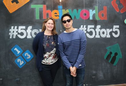 Steve Nguyen and Sarah Brown attend(s) the Theirworld #5for5 breakfast in support of its new campaign around early child