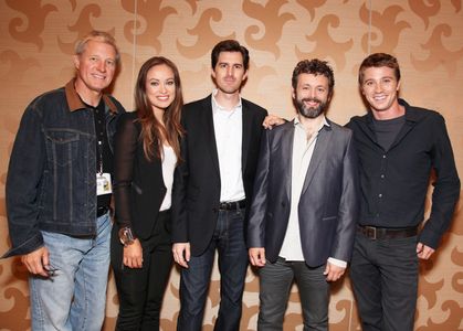Bruce Boxleitner, Michael Sheen, Olivia Wilde, Garrett Hedlund, and Joseph Kosinski at an event for Tron: Legacy (2010)