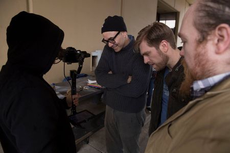 Joe Sykes and director Bret Wood filming Those Who Deserve To Die, scheduled for release 2019