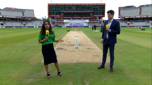 Alastair Cook and Isa Guha in Cricket: Today at the Test (2020)